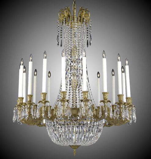 Finisterra 18 Light Chandelier in Antique White Glossy (183|CH2343-P-04G-ST)