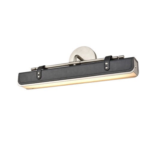 Valise LED Wall Sconce in Aged Nickel/Tuxedo Leather (452|WV307919ANTL)