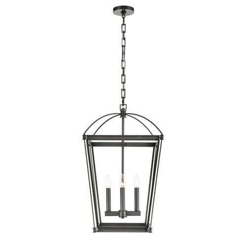 Manor Four Light Foyer Pendant in Urban Bronze (452|PD312217UB)