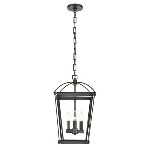 Manor Four Light Foyer Pendant in Urban Bronze (452|PD312212UB)