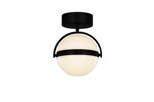 Globo LED Flush Mount in Matte Black (452|FM301001MB)