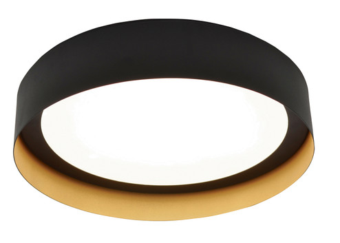 Reveal LED Flush Mount in Black and Gold (162|RVF121400L30D1BKGD)
