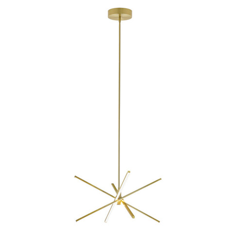 Jaxx LED Pendant in Satin Brass (162|JAXP24L30D1SB)