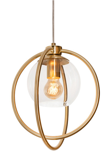 Jamie One Light Pendant in Satin Brass (162|JAMP12MBSB)