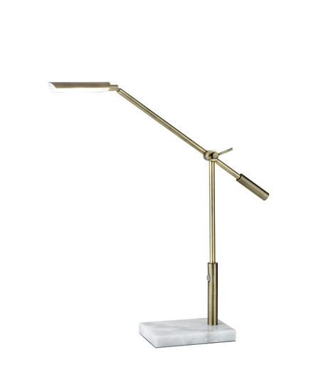 Vera LED Desk Lamp in White Marble (262|4128-21)