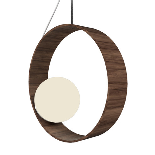 Sfera One Light Pendant in American Walnut (486|620.18)