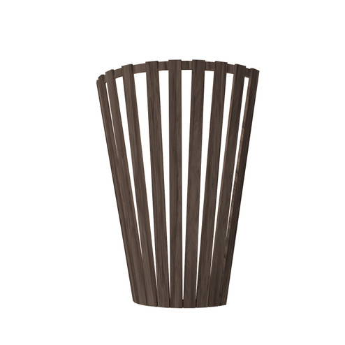 Slatted One Light Wall Lamp in American Walnut (486|456.18)