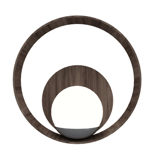 Sfera One Light Wall Lamp in American Walnut (486|415.18)