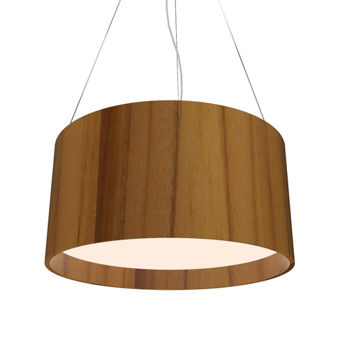 Cylindrical LED Pendant in Teak (486|214LED.12)