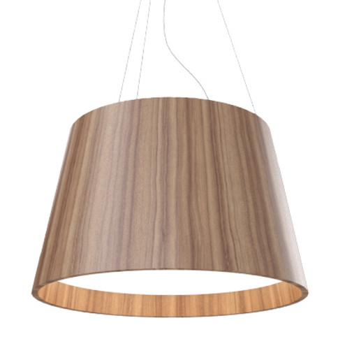 Conical Three Light Pendant in Teak (486|1145.12)