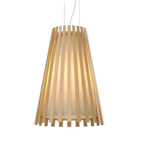 Slatted One Light Pendant in Louro Freijo (486|1021.09)