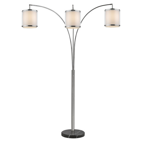 Lux Three Light Floor Lamp in Brushed Nickel (106|TFA9307)