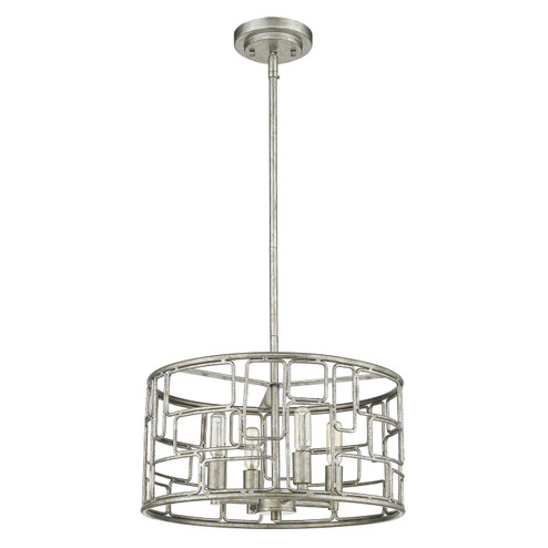 Amoret Four Light Pendant in Antique Silver (106|IN21131AS)