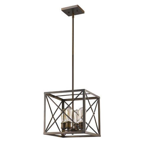 Brooklyn Four Light Pendant in Oil Rubbed Bronze (106|IN21121ORB)