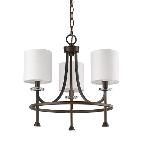 Kara Three Light Chandelier in Oil Rubbed Bronze (106|IN11041ORB)