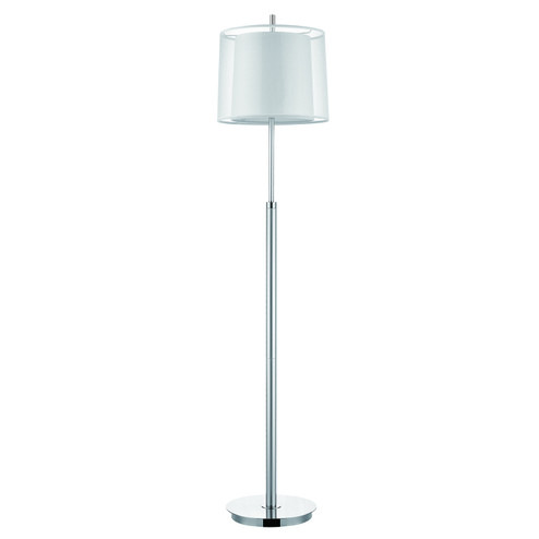 Nimbus One Light Floor Lamp in Metallic Silver/ Polished Chrome (106|BF7145)