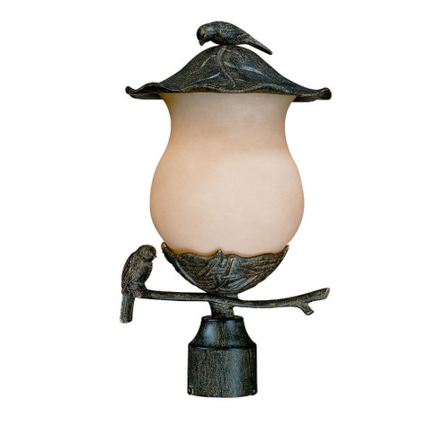 Avian Two Light Post Mount in Black Coral (106|7567BC/CH)