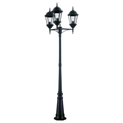 Richmond Three Light Post Mount in Matte Black (106|5259BK)