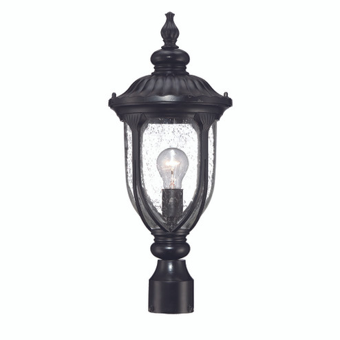 Laurens One Light Post Mount in Matte Black (106|2217BK)