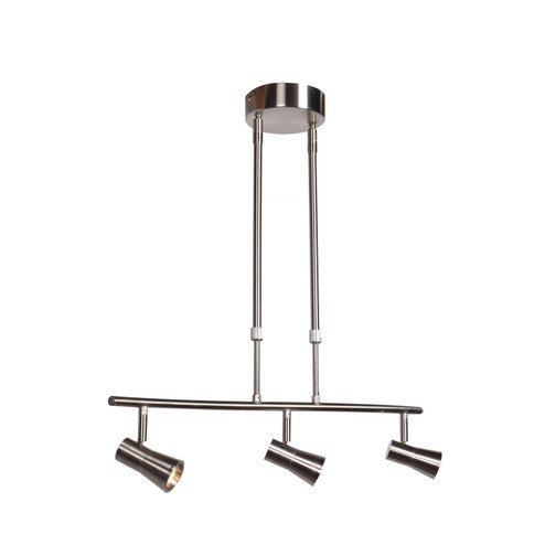 Sleek LED Pendant in Brushed Steel (18|63063LEDD-BS)