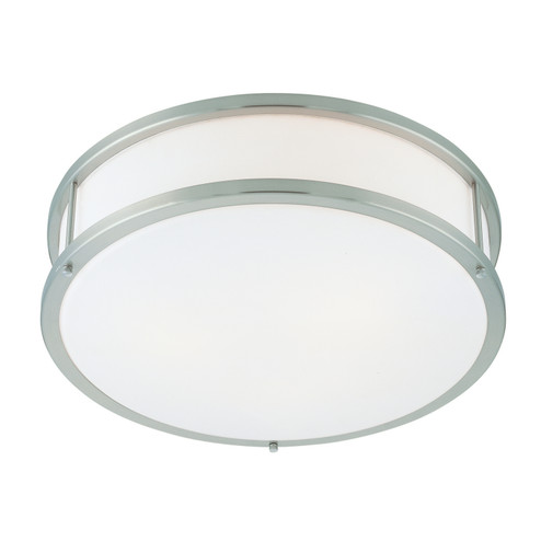 Conga LED Flush Mount in Brushed Steel (18|50080LEDDLP-BS/OPL)