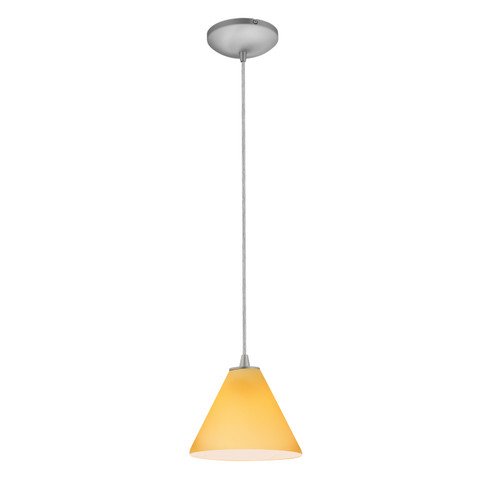 Martini LED Pendant in Brushed Steel (18|28004-3C-BS/AMB)