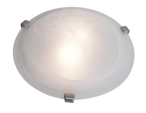 Mona Two Light Flush Mount in Brushed Steel (18|23020GU-BS/ALB)