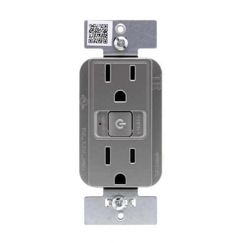 radiant Smart Outlet - Wi-Fi Finish in Nickel (246|WWRR15NICCV2)