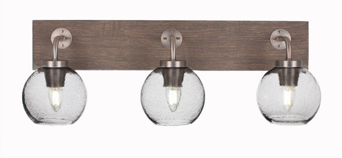 Oxbridge Three Light Bathroom Lighting in Graphite & Painted Distressed Wood-look (200|1773-GPDW-4100)