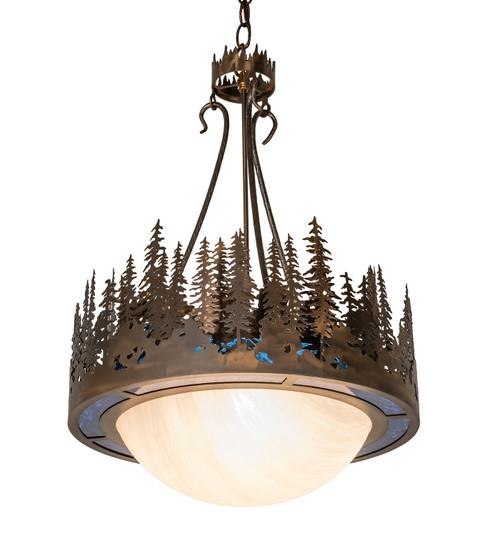 Tall Pines Four Light Pendant in Antique Copper (57|256060)