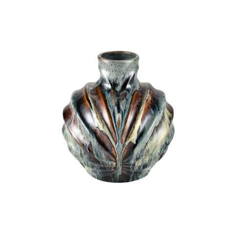 Kelly Vase in Blue Reactive (45|S0017-8959)