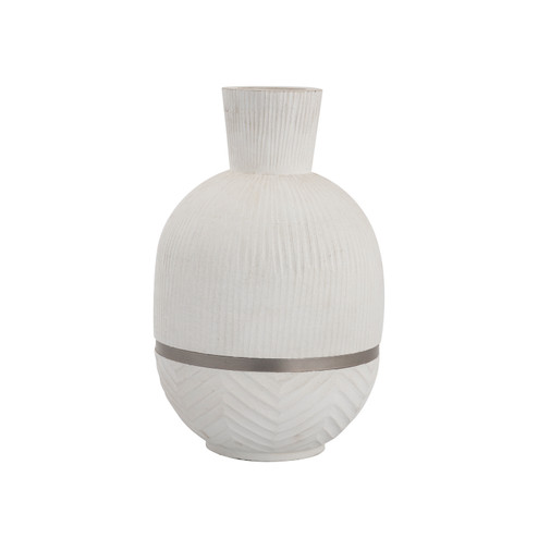 Glenn Vase in White (45|H0807-9251)
