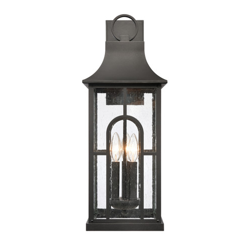Triumph Three Light Outdoor Wall Sconce in Textured Black (45|89603/3)