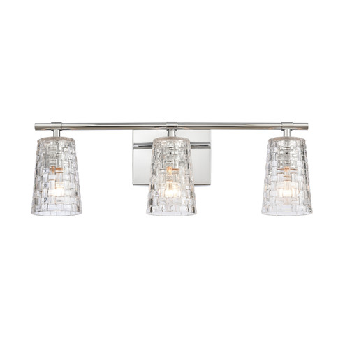 Lightweave Three Light Vanity in Polished Nickel (45|82182/3)