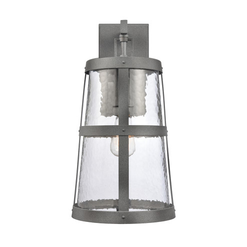 Dakota One Light Outdoor Wall Sconce in Distressed Zinc (45|69641/1)