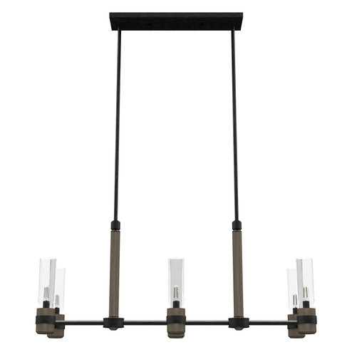 River Mill Six Light Chandelier in Rustic Iron (47|19470)