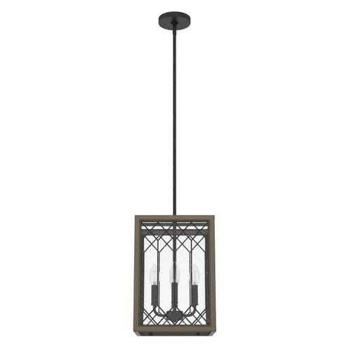 Chevron Four Light Lantern in Rustic Iron (47|19369)