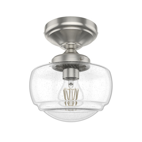 Saddle Creek One Light Semi Flush Mount in Brushed Nickel (47|19049)