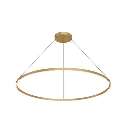 Cerchio LED Pendant in Brushed Gold (347|PD87160-BG)