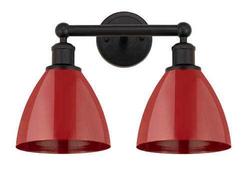 Edison Two Light Bath Vanity in Oil Rubbed Bronze (405|616-2W-OB-MBD-75-RD)