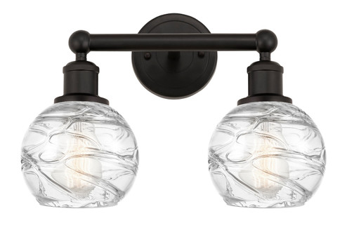 Edison Two Light Bath Vanity in Oil Rubbed Bronze (405|616-2W-OB-G1213-6)