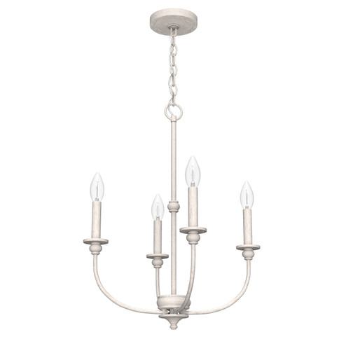 Southcrest Four Light Chandelier in Distressed White (47|19639)