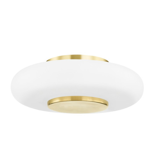 Blyford LED Flush Mount in Aged Brass (70|PI1896501-AGB)