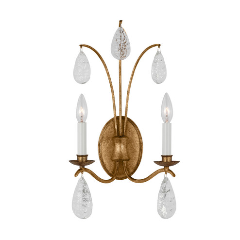 Shannon Two Light Wall Sconce in Antique Gild (454|CW1292ADB)