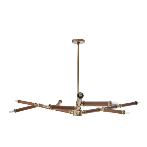 Paden Nine Light Chandelier in Cognac (314|89498)