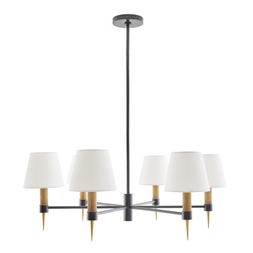 Roma Six Light Chandelier in Bronze (314|84073)