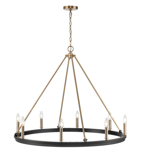 Carruth Eight Light Chandelier in Matte Black Modern Gold (59|9508-MB/MG)