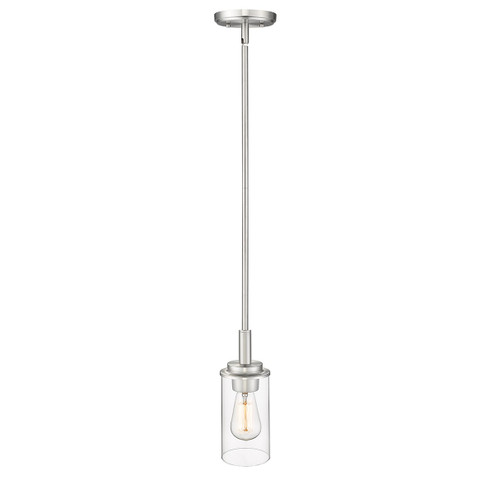 Janna One Light Mini Pendant in Brushed Nickel (59|495001-BN)