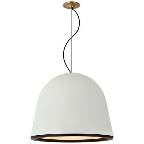 Murphy LED Pendant in Plaster White and Matte Black (268|S 5126PW/BLK)