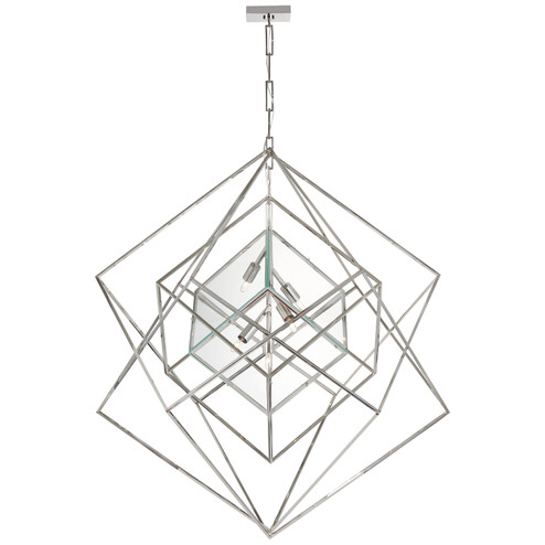 Cubist LED Chandelier in Polished Nickel (268|KW 5022PN-CG)